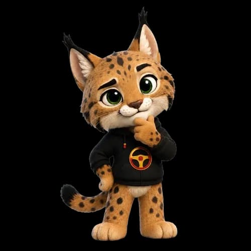 La mascota de SacaCarnet consultando el examen de la DGT en inglés