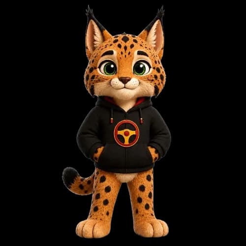 La mascota de SacaCarnet en el centro de examen de la DGT